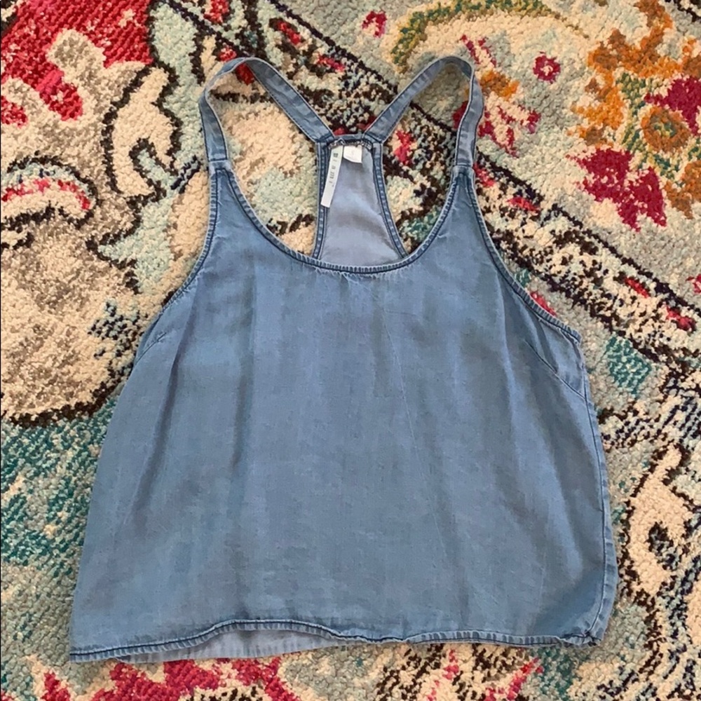 Crop racer back tank